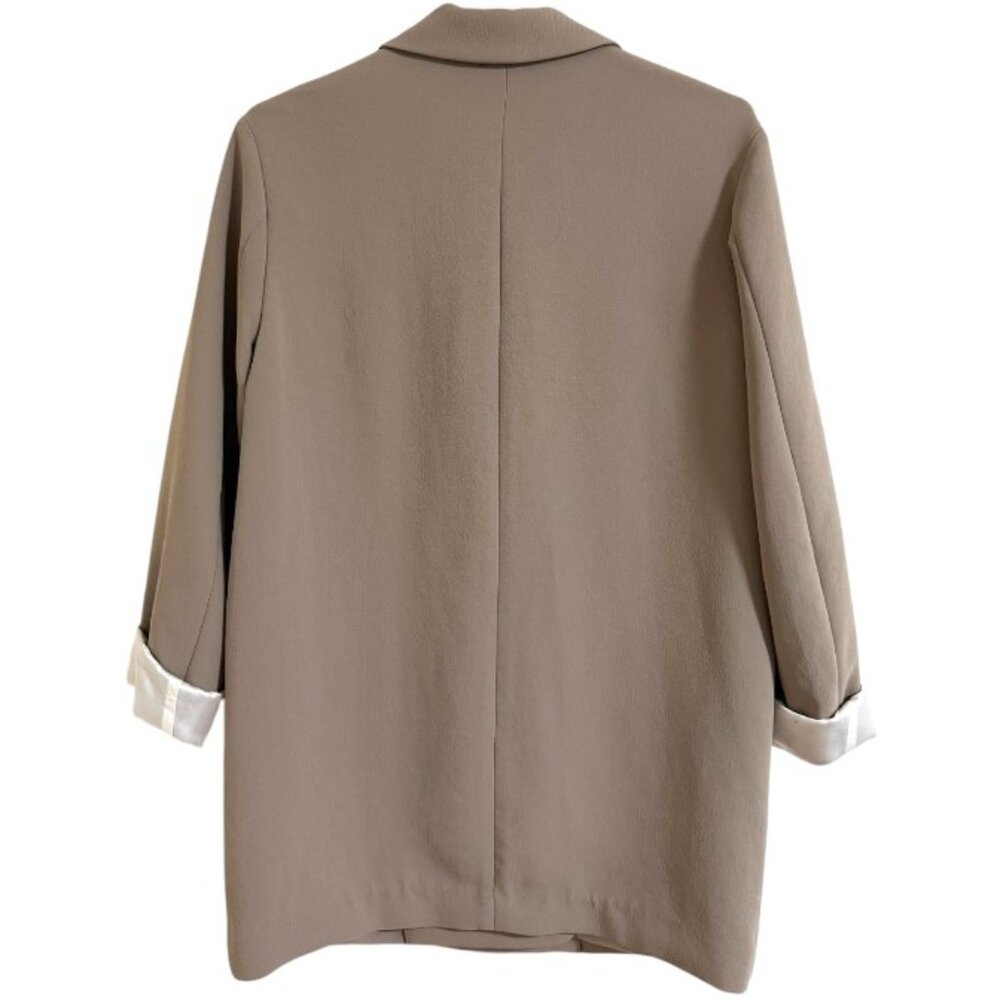 Aritzia Wilfred Cherrelle Taupe/Tan Blazer - Picture 6 of 9